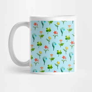 Mondstadt Flowers Print (Blue) Mug